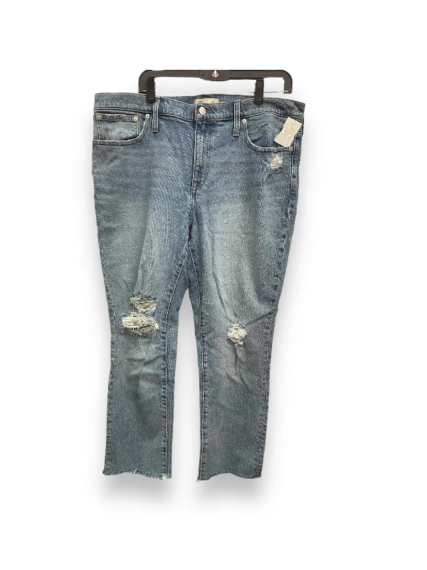 Jeans Boyfriend By Madewell In Blue Denim, Size: 14