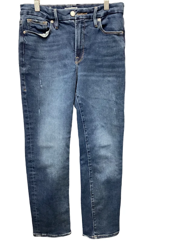 Jeans Straight By Good American In Blue, Size: 6