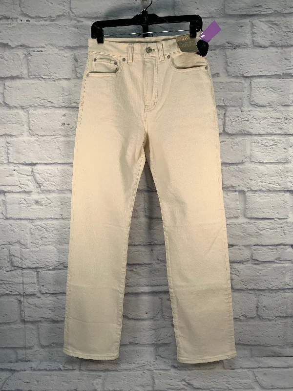 Jeans Straight By Madewell In Cream, Size: 4