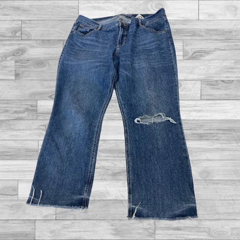 Jeans Straight By Old Navy In Blue Denim, Size: 16