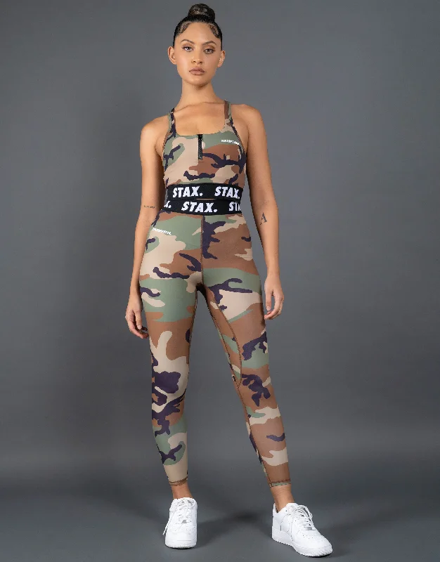 Camo WB Tights Full Length - Black