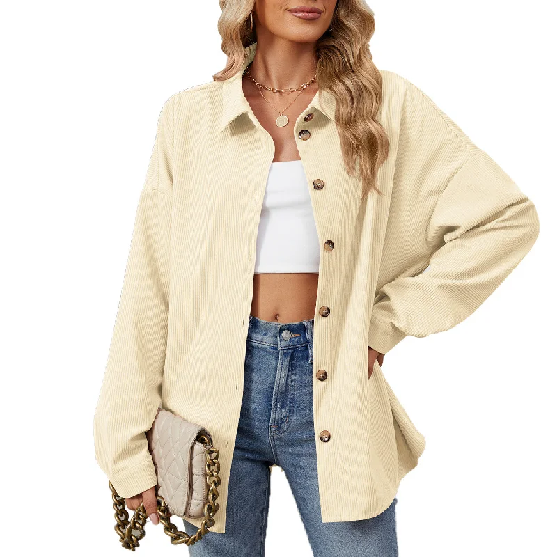 Lapel Button Sweater Women's Cardigan Jacket