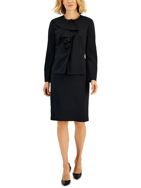 Womens 2PC Five Button Four-Button Suit