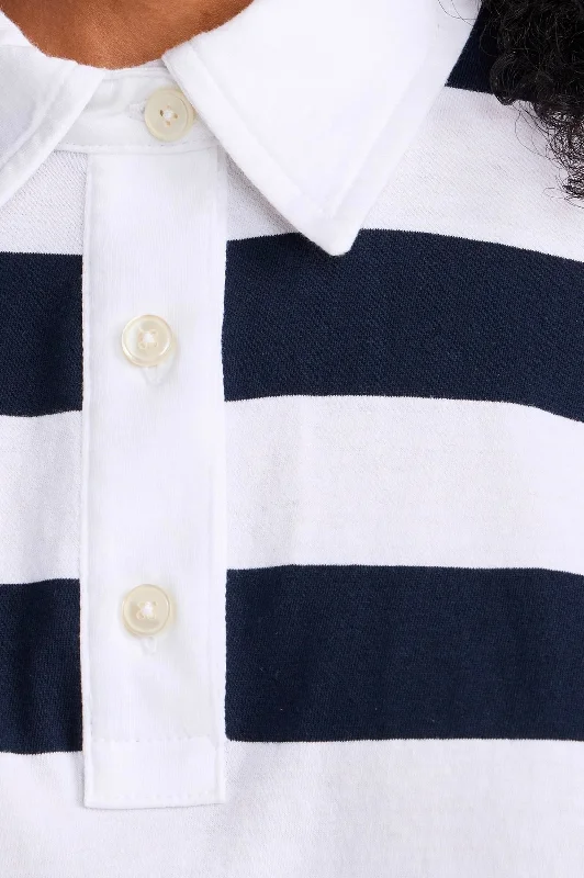 Classic Rugby Jersey Polo in Stripe