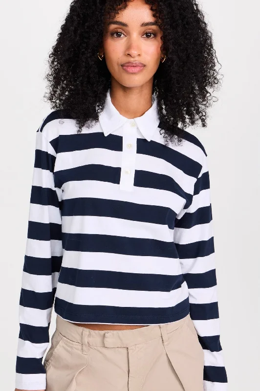 Classic Rugby Jersey Polo in Stripe