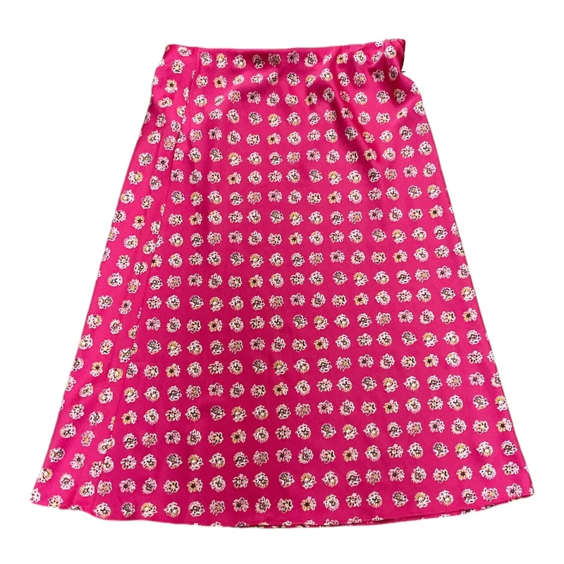 Skirt Midi By Loft In Pink, Size: M