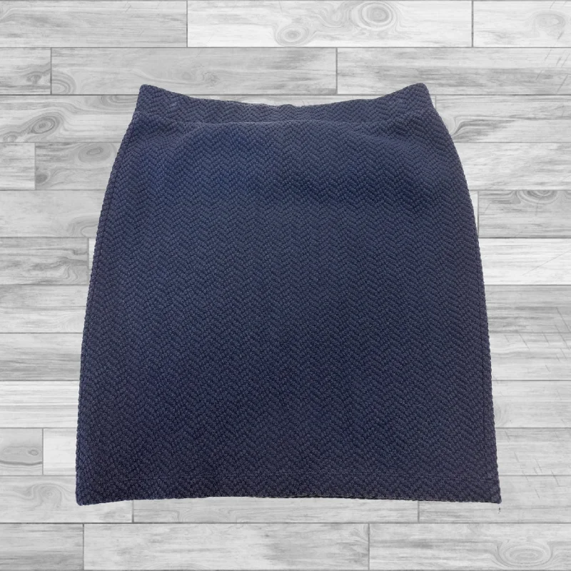 Skirt Mini & Short By Loft In Navy, Size: M