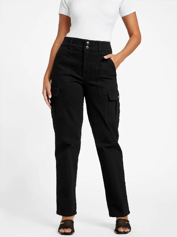 Hailey High-Rise Cargo Jeans