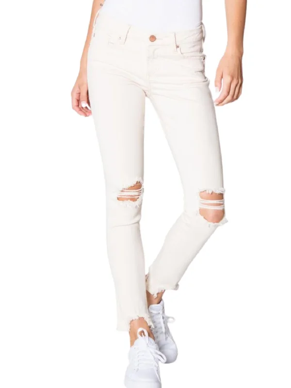 Mid Rise Joyrich Skinny Jeans In Wheat