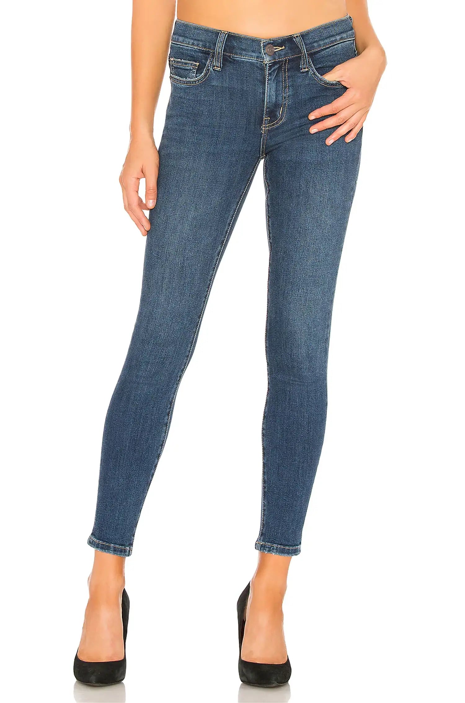 The Stiletto Jean In 1 Year Worn Stretch Indigo