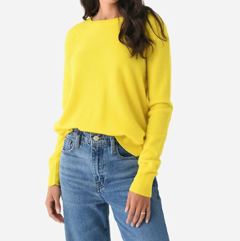 Patchwork Pullover In Lemonade