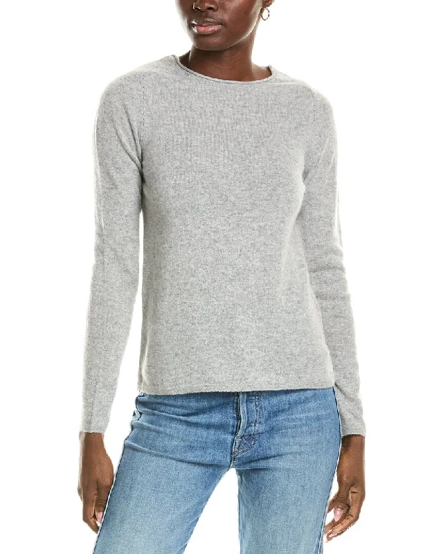 sofiacashmere Relaxed Crewneck Cashmere Sweater