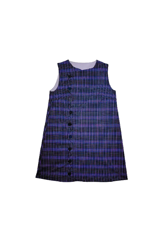 Buru x Tori Mellott Reversible Dress Girls - Purple Plaid