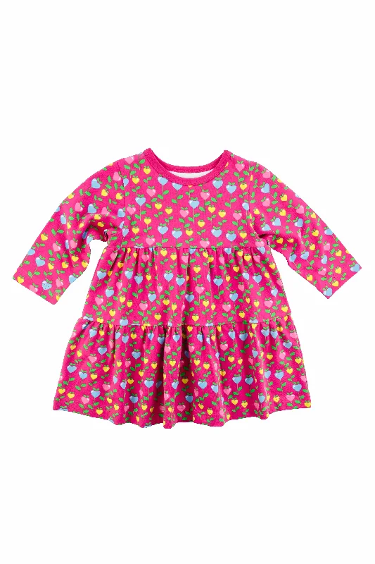 Candy Hearts Flower Print Knit Dress