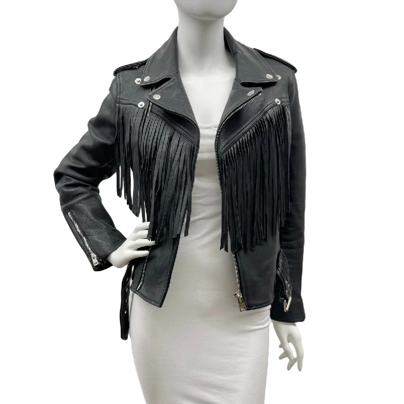 Maje Leather Moto Jacket