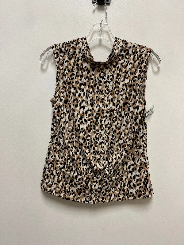 Top Sleeveless By Banana Republic In Animal Print, Size: S