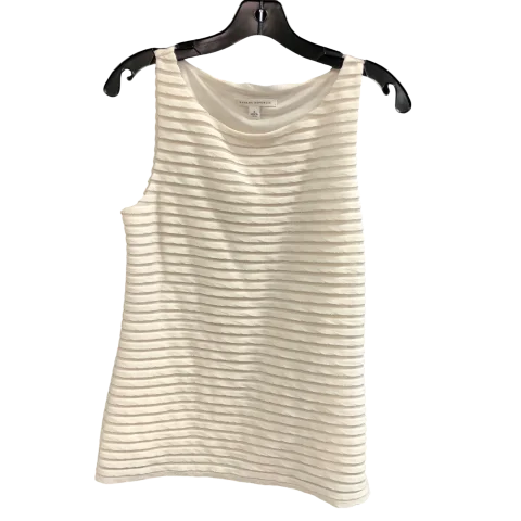 Top Sleeveless By Banana Republic In Cream, Size: S