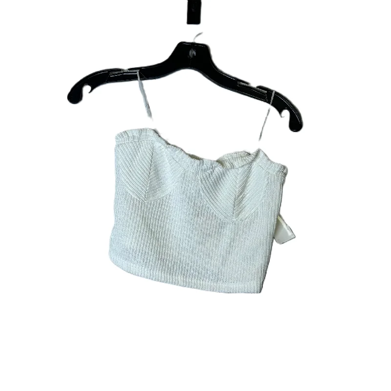 Top Sleeveless By Clothes Mentor In White, Size: S