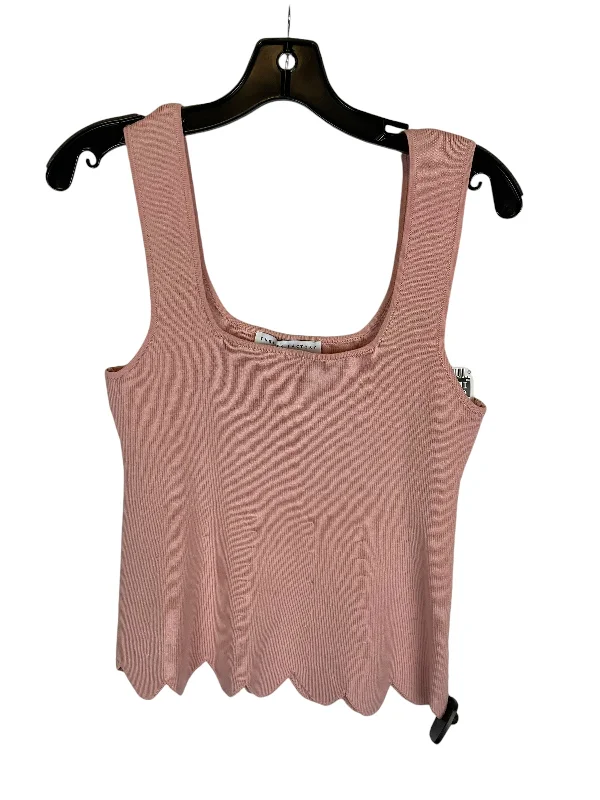 Top Sleeveless By English Factory In Pink, Size: L