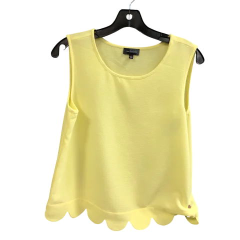 Top Sleeveless By Limited In Yellow, Size: S