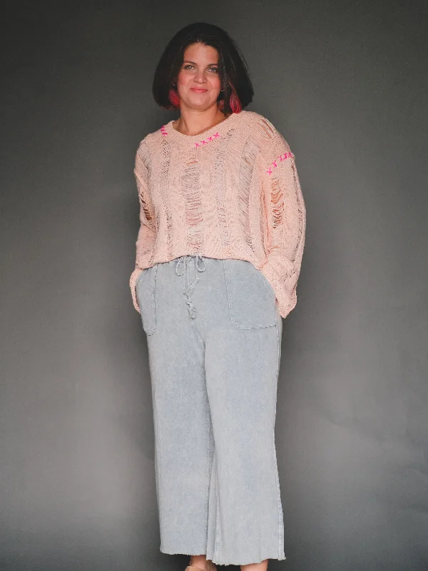 Amalia Terry Knit Pants