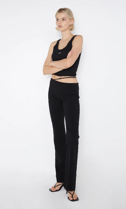 HARMONY ASYM PANT - BLACK