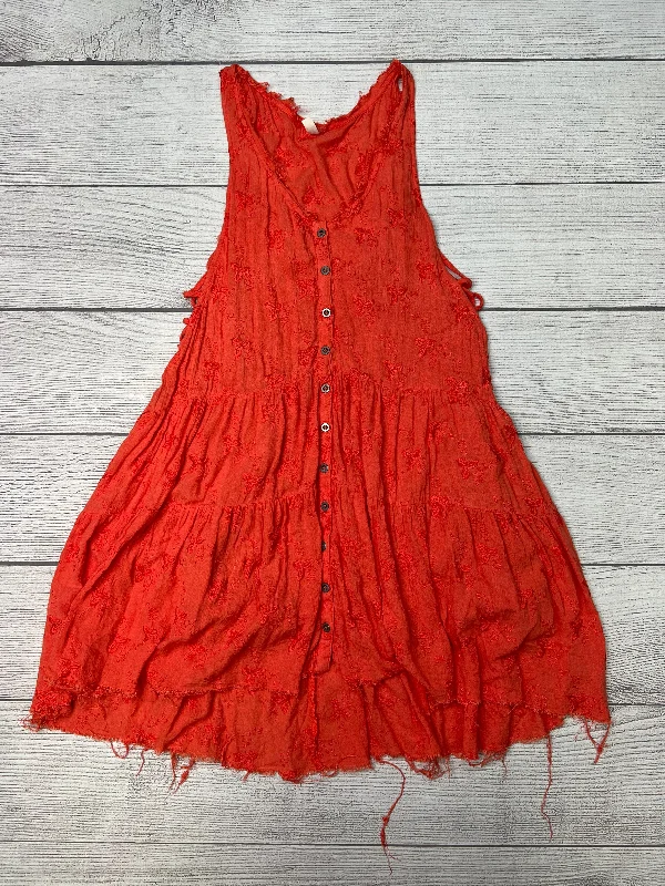 Dress Casual Short By Free People In Orange, Size: Xs