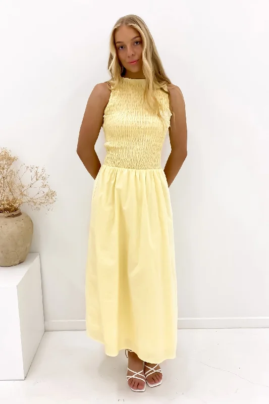 Karina Midi Dress Yellow