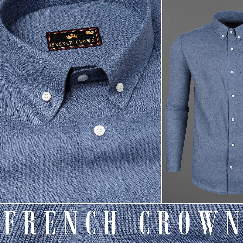 Lynch Blue Luxurious Linen Shirt