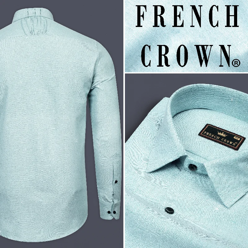 Opal Green Royal Oxford Designer Shirt